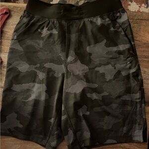 Green Camo Lululemon Shorts
